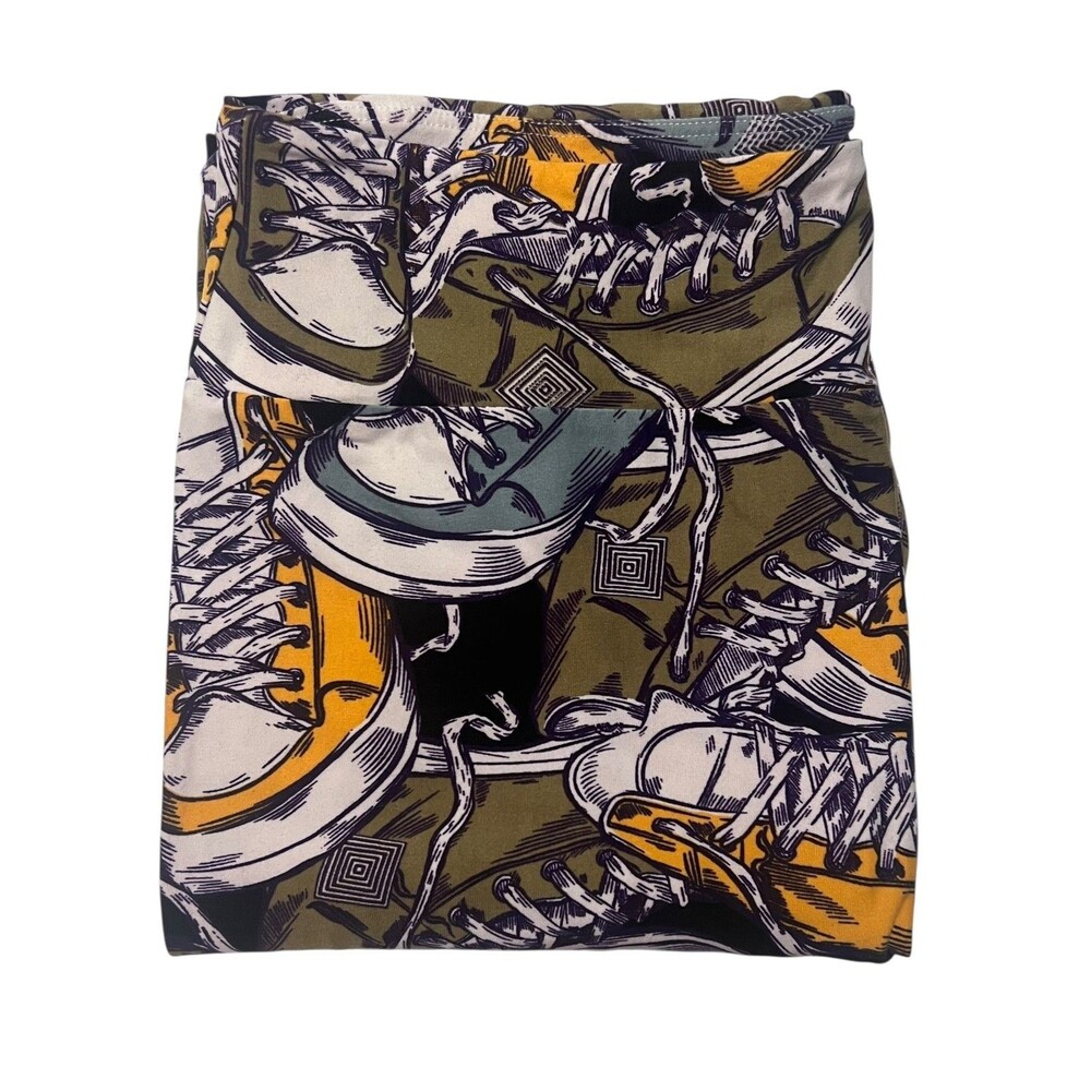 LuLaRoe Leggings  TC Sneaker Print High Top Shoes Graphic Buttery‎ Soft Stretch